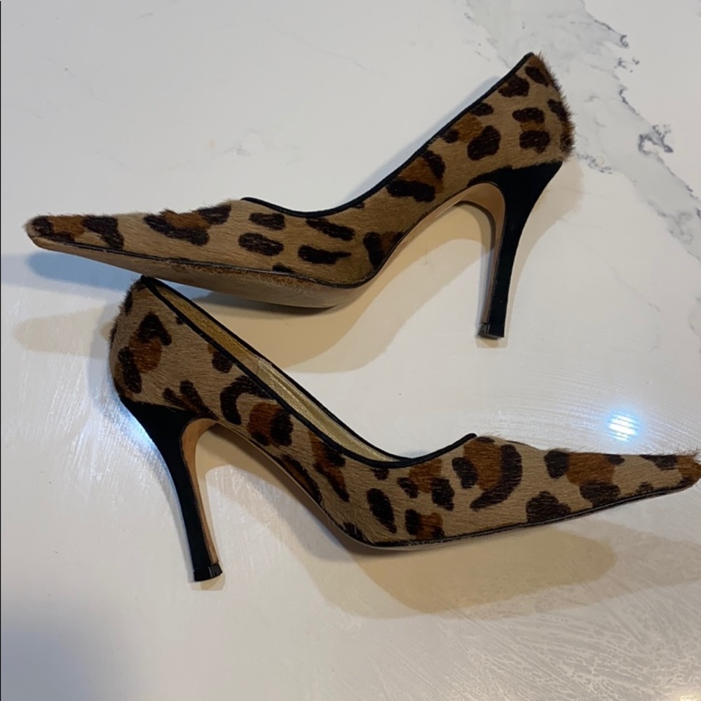 Costa Blanca Animal Print Fur heels /pumps so 81/2